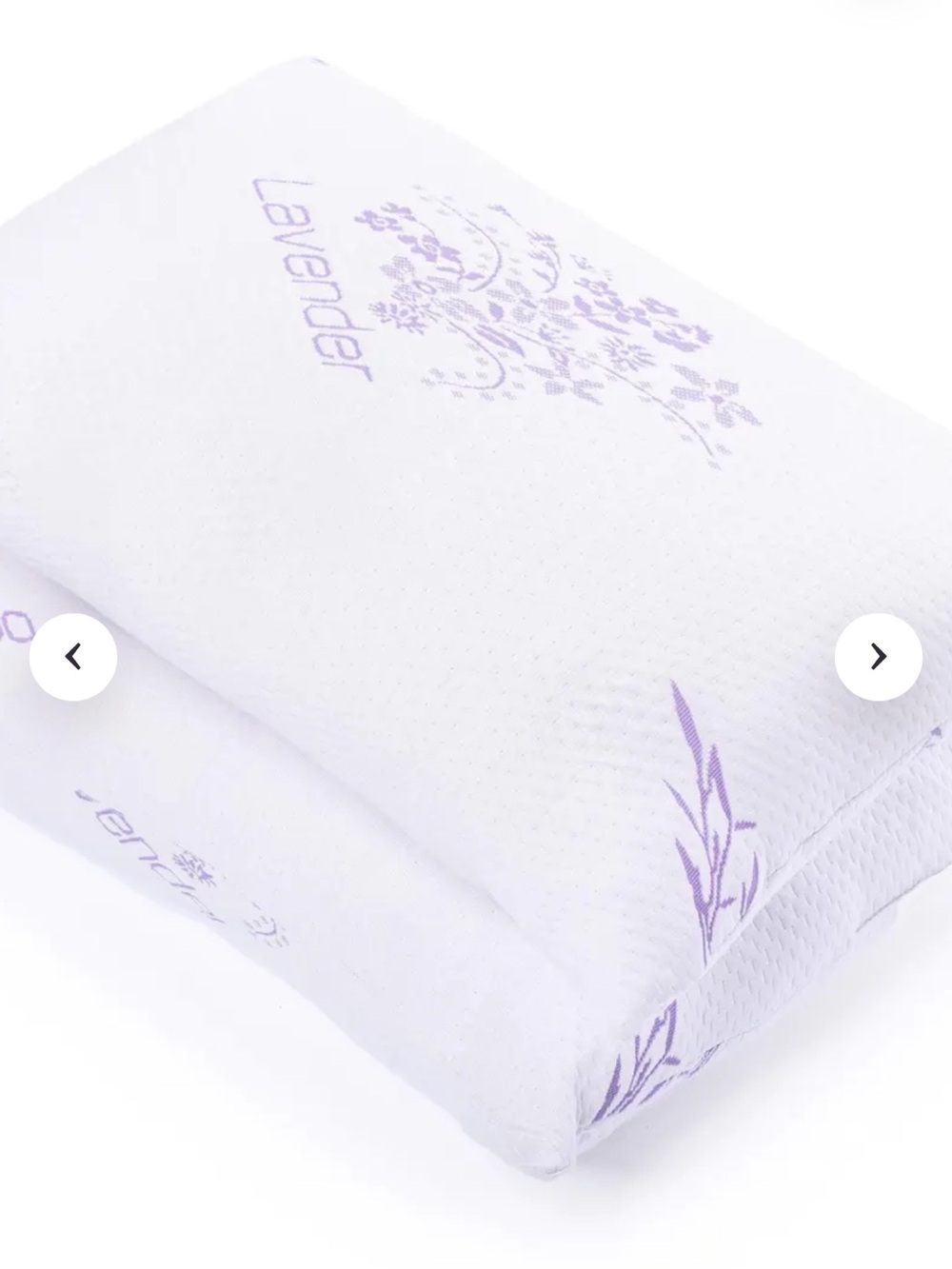 UNIQUE Home Decor Single Soothing Lavender Scented Queen Pillow - White
